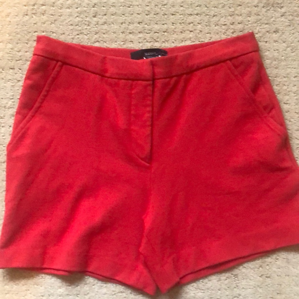 Mango Red Shorts